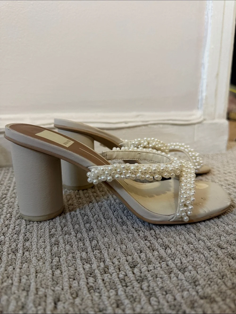 Dolce Vita Noel Heels Vanilla Pearls